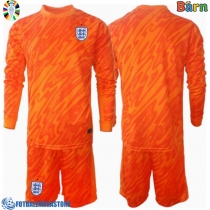 Fotballdrakt Barn England Keeper Hjemmedraktsett EM 2024 Langermet (+ Korte bukser)